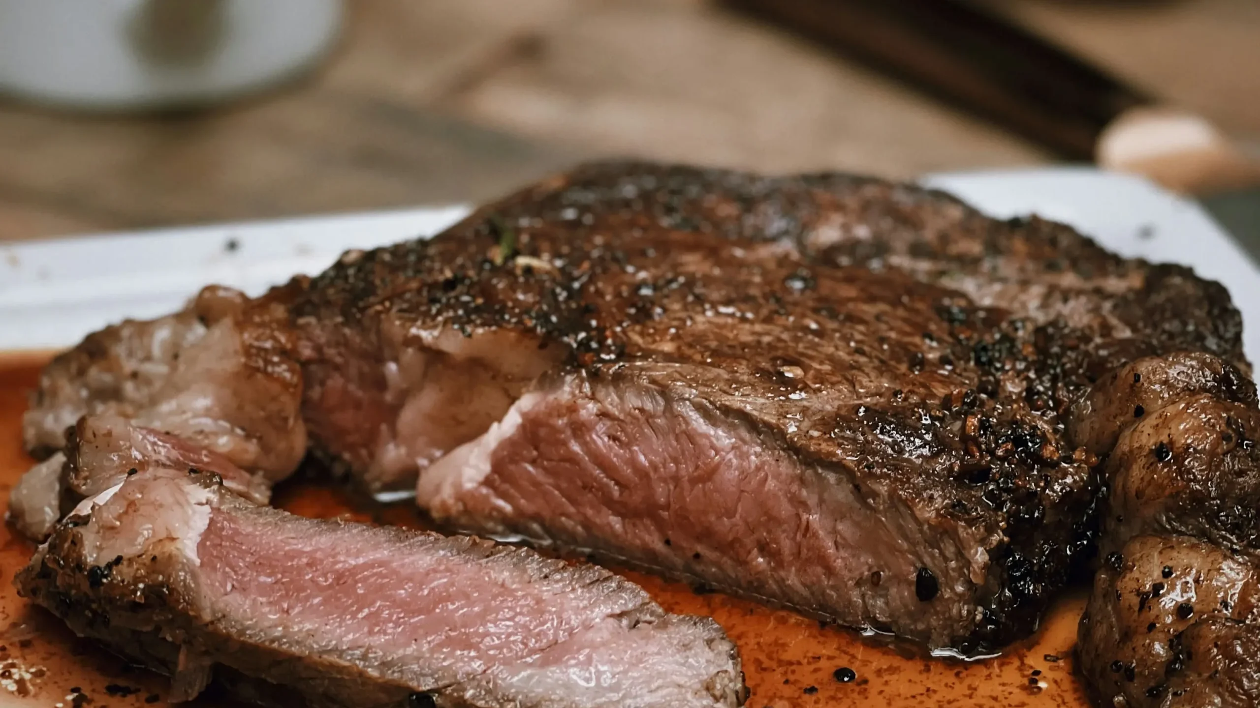 Asado meat on a plate