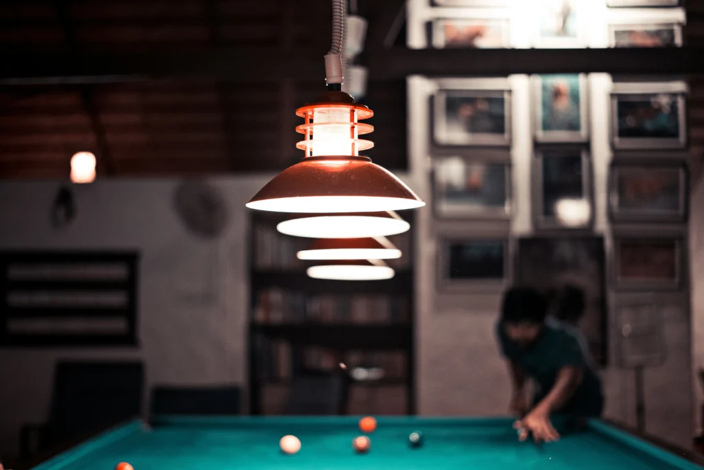 A man playing pool