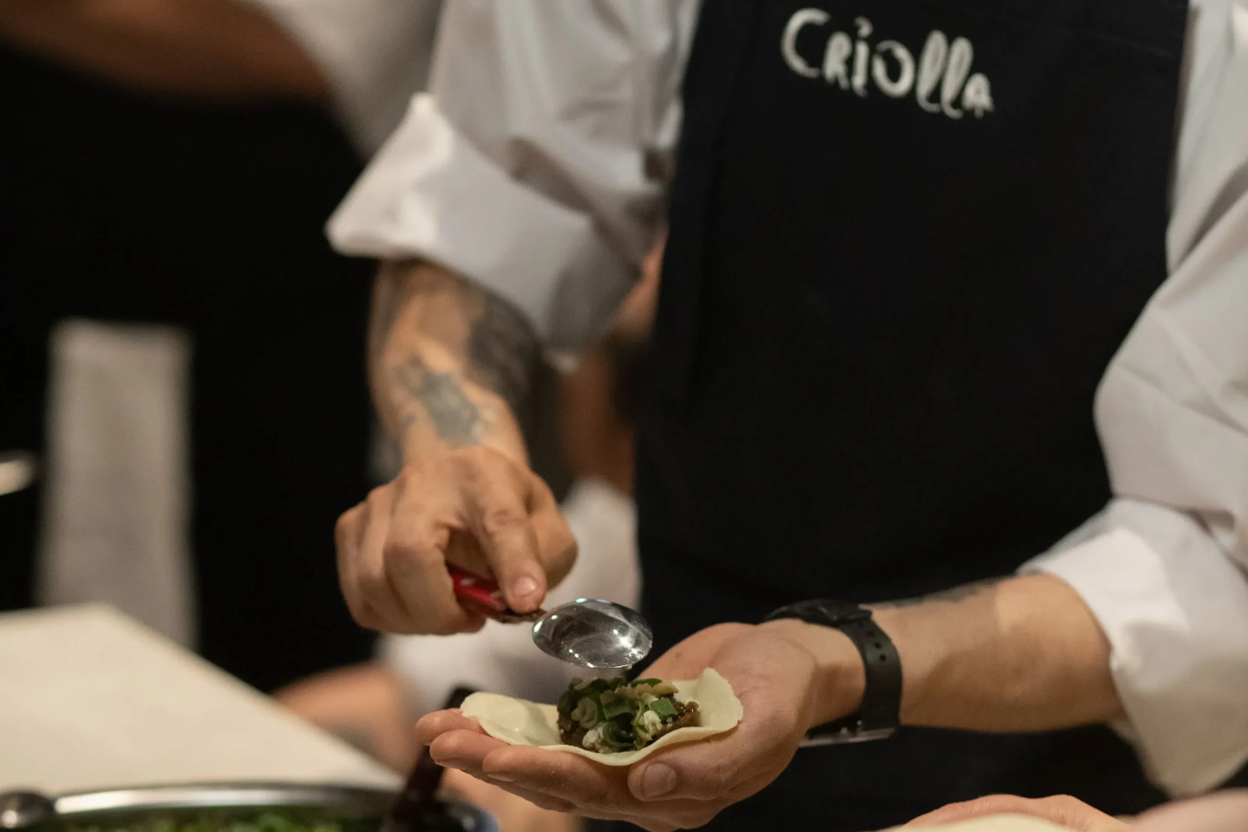 Criolla empanada making class